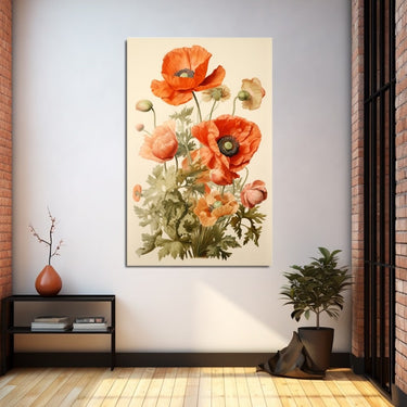Peinture Dessin Coquelicots
